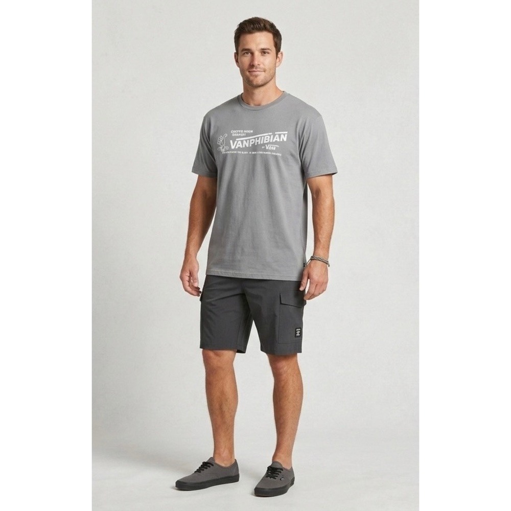 Vans Vanphibian Mens Hybrid Board Shorts Cargo Pocket Black Size 36
